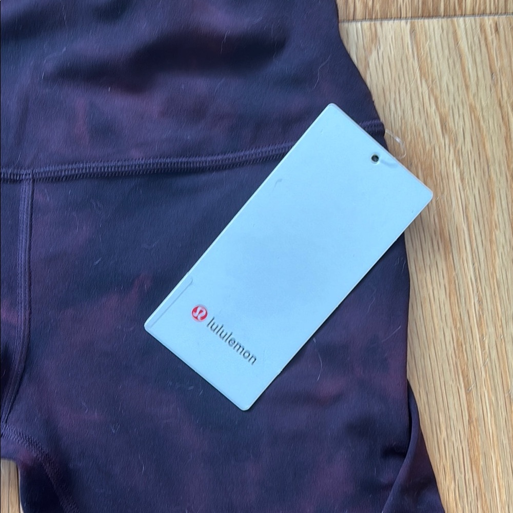 NWT lululemon athletica maroon Leggings - Picture 2 of 4